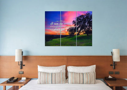 Philippians 413 Niv #2 Bible Verse Canvas Wall Art - Christian Canvas Wall Art