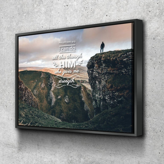 Philippians 413 Niv #7 Bible Verse Canvas Wall Art - Christian Canvas Wall Art