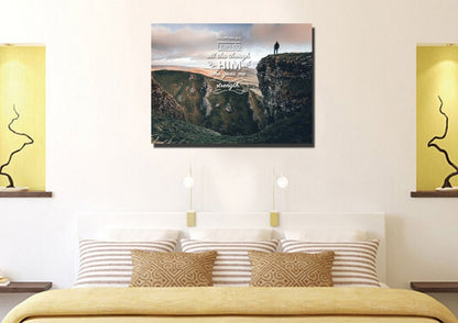 Philippians 413 Niv #7 Bible Verse Canvas Wall Art - Christian Canvas Wall Art