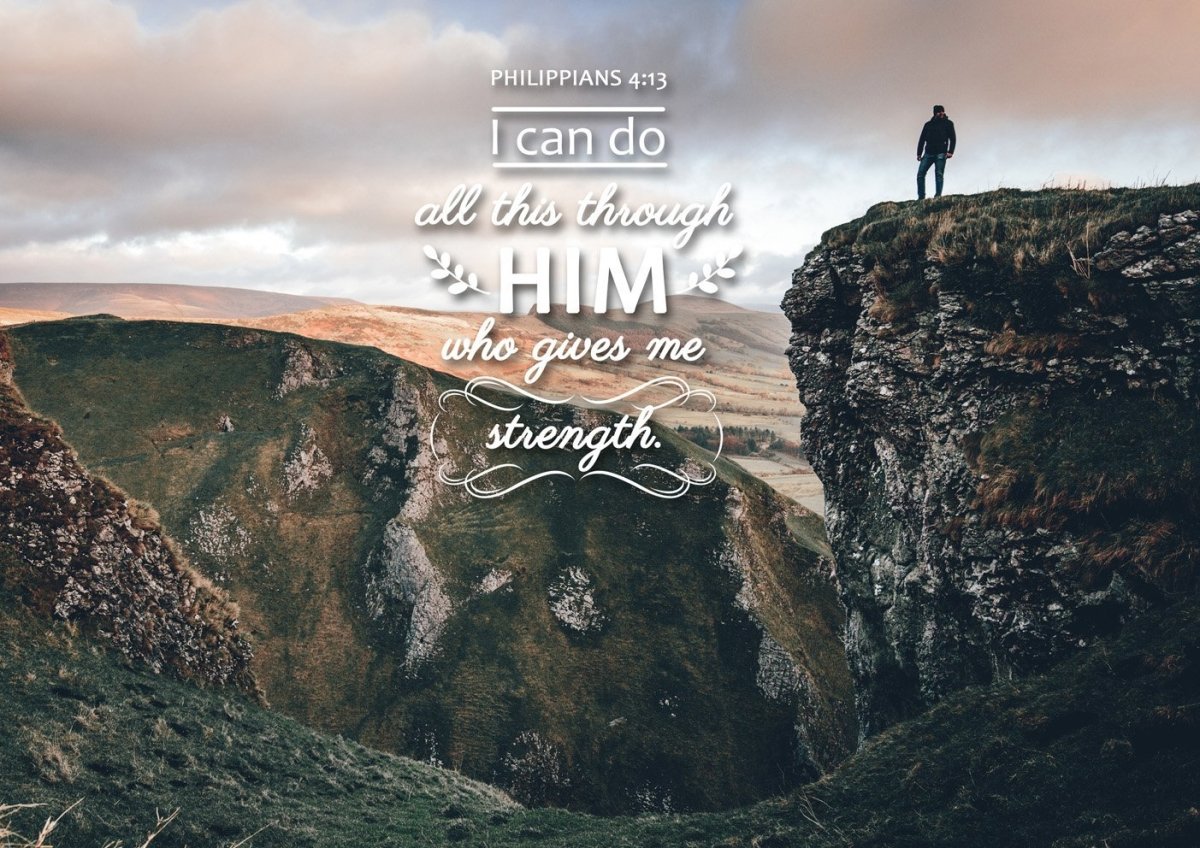 Philippians 413 Niv #7 Bible Verse Canvas Wall Art - Christian Canvas Wall Art