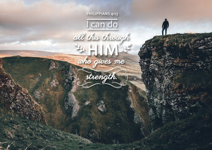 Philippians 413 Niv #7 Bible Verse Canvas Wall Art - Christian Canvas Wall Art