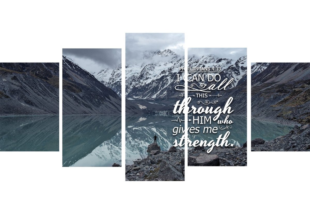 Philippians 413 Niv Bible Verse Canvas Wall Art - Christian Canvas Wall Art