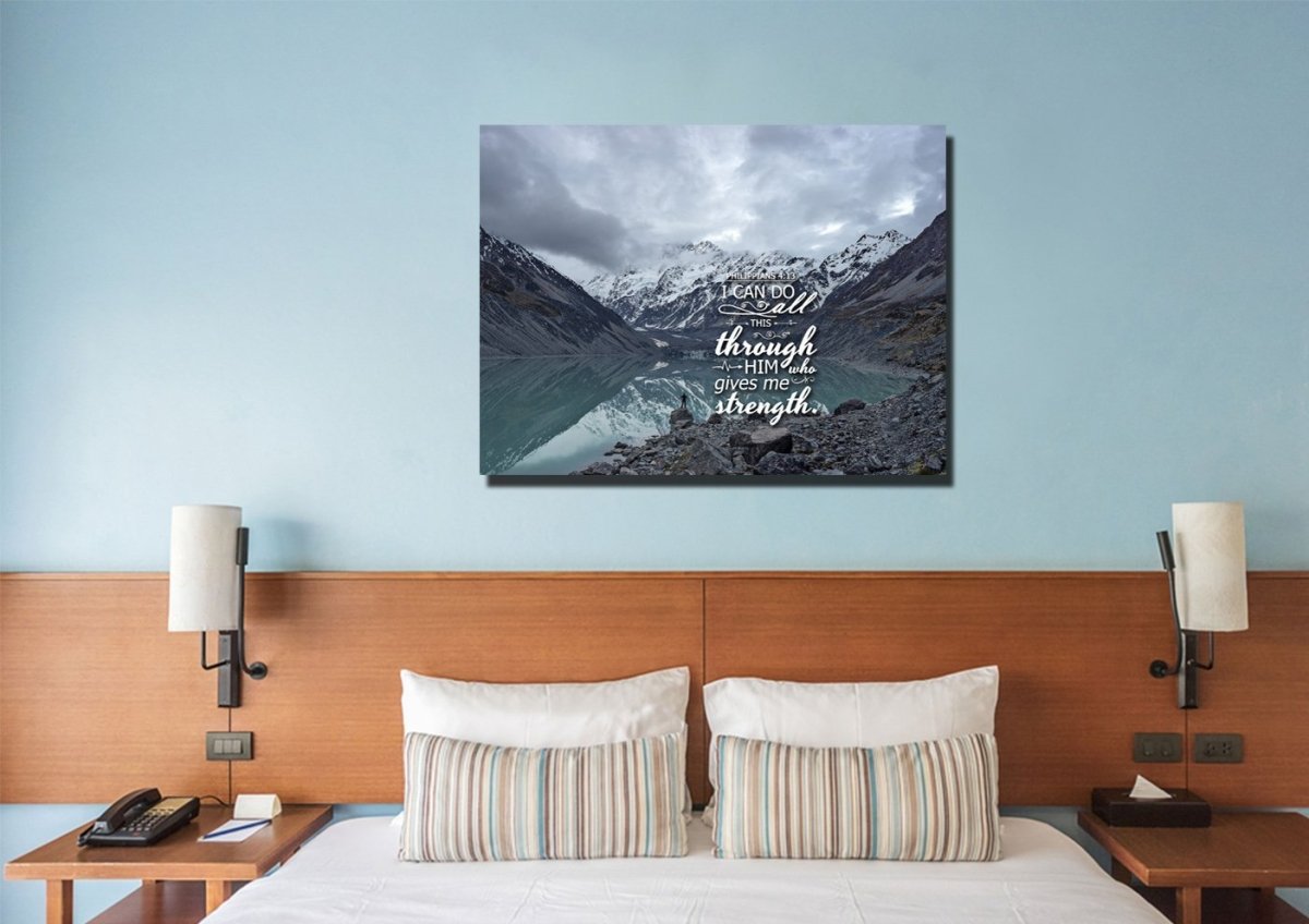 Philippians 413 Niv Bible Verse Canvas Wall Art - Christian Canvas Wall Art