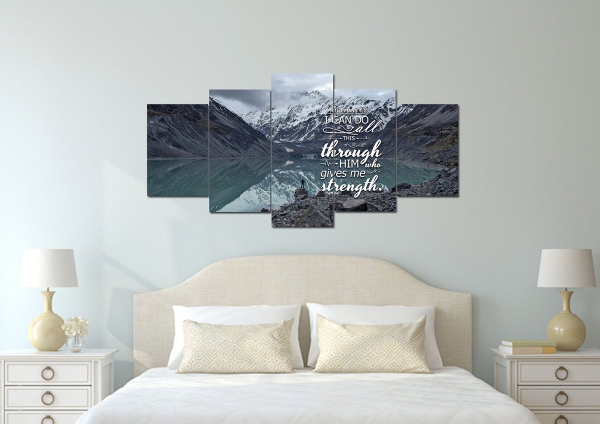 Philippians 413 Niv Bible Verse Canvas Wall Art - Christian Canvas Wall Art