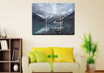 Philippians 413 Niv Bible Verse Canvas Wall Art - Christian Canvas Wall Art