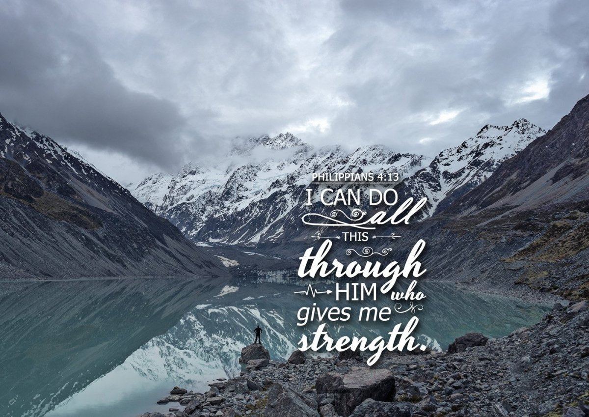 Philippians 413 Niv Bible Verse Canvas Wall Art - Christian Canvas Wall Art