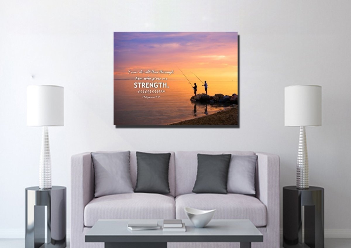 Philippians 413 Niv Bible Verse Canvas Wall Art