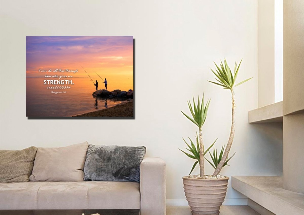 Philippians 413 Niv Bible Verse Canvas Wall Art