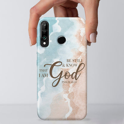 Be Still & Know That I Am God - Bible Verse Phone Case - Christian Phone Case - Religious Phone Case - Ciaocustom