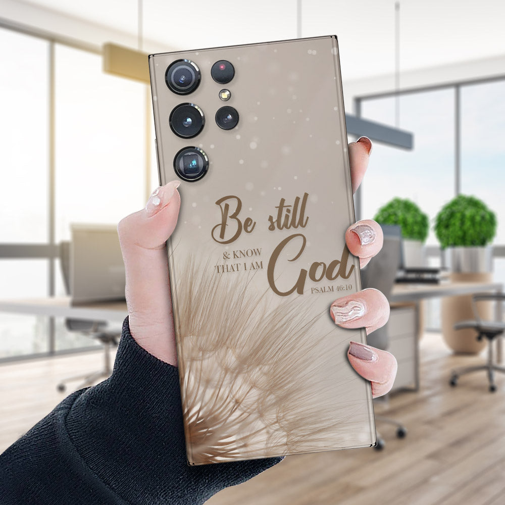 Be Still & Know That I Am God - Psalm 46:10 - Bible Verse Phone Case - Christian Phone Case - Religious Phone Case - Ciaocustom
