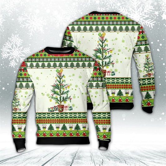 Pickleball Christmas Tree Ugly Christmas Sweater For Men And Women, Best Gift For Christmas, The Beautiful Winter Christmas Outfit