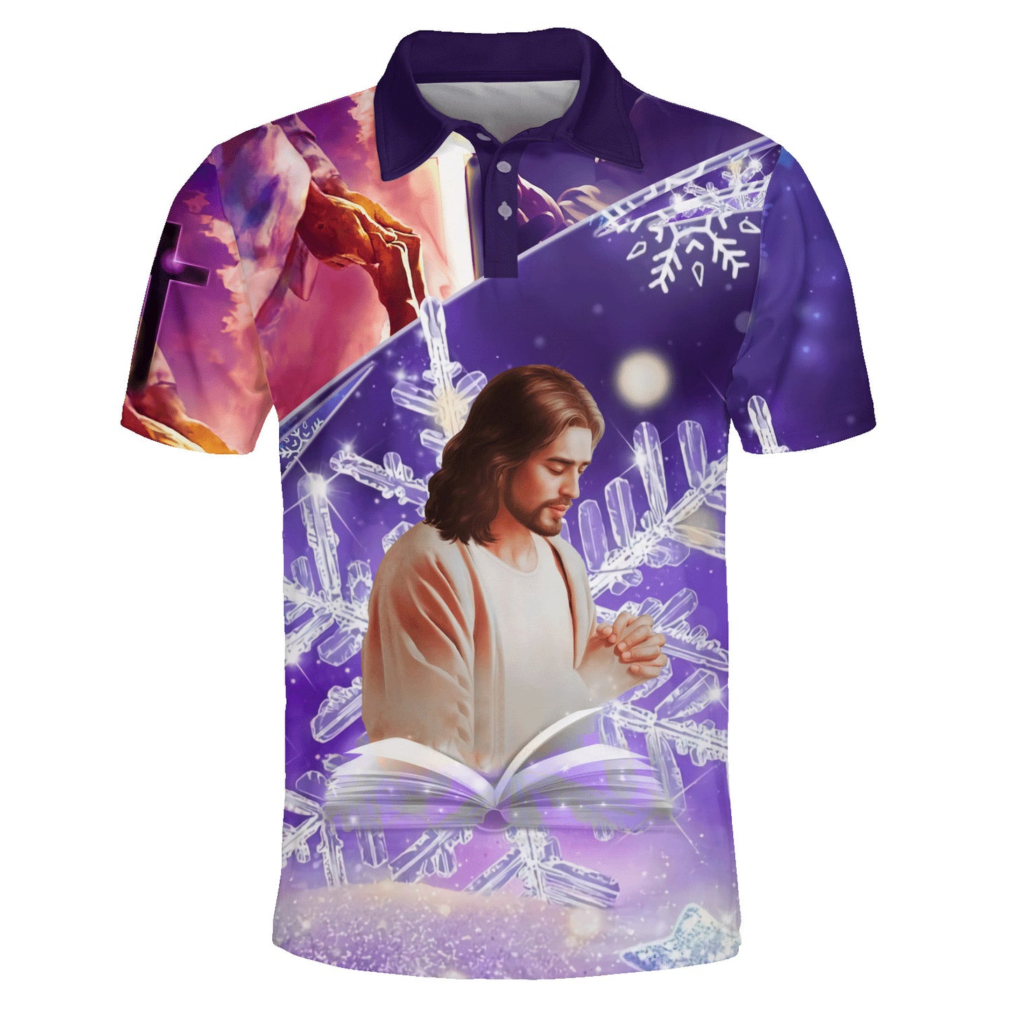 Picture Jesus Polo Shirt - Christian Shirts & Shorts