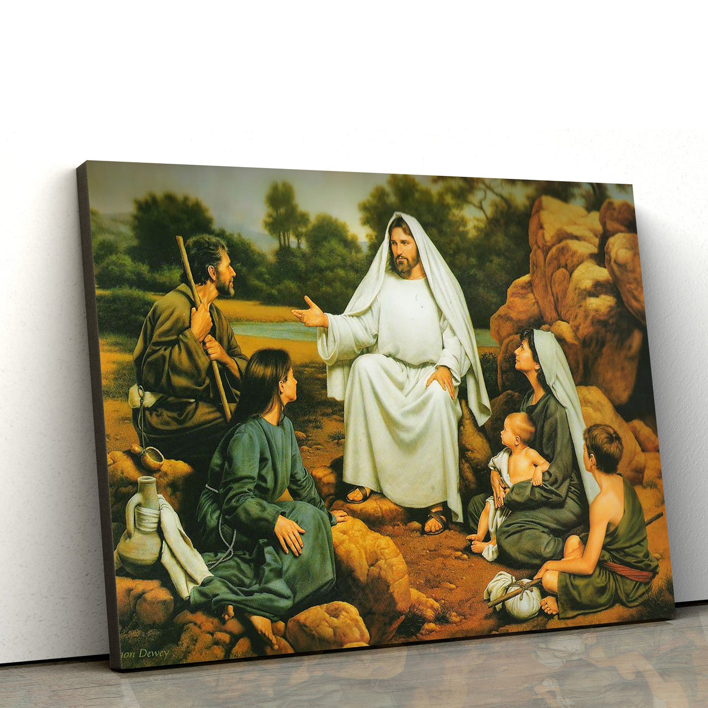 Picture Of Christ - Jesus Canvas Wall Art - Christian Wall Art