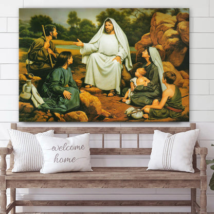 Picture Of Christ - Jesus Canvas Wall Art - Christian Wall Art