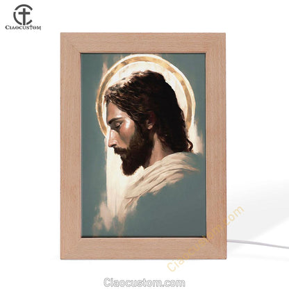 Picture Of Jesus Frame Lamp Art - Jesus Art Prints - Jesus Art - Christian Home Decor