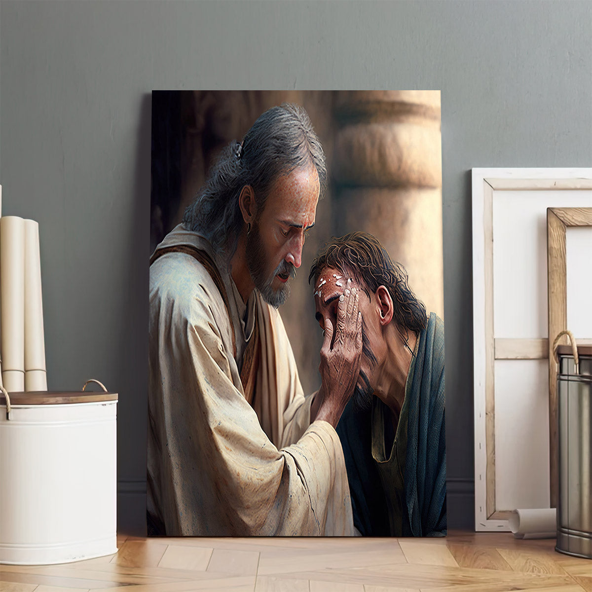 Picture Of Jesus Healing Leper - Jesus Canvas Art - Christian Wall Art