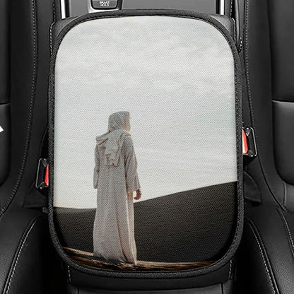Pictures Of Christ Seat Box Cover, Christian Car Center Console Cover, Jesus Interior Car Accessories