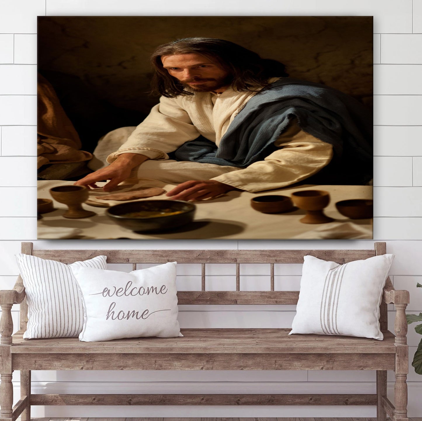 Pictures Of Jesus Last Supper Canvas Pictures - Jesus Canvas Wall Art - Christian Canvas Paintings