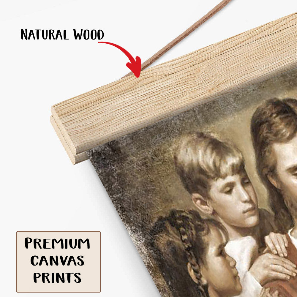 Pictures Of Jesus With Children - Christ And Children From Around The World Portrait Hanging Canvas Wall Art - Christian Wall Decor - Religious Canvas