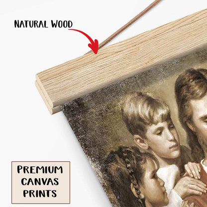 Pictures Of Jesus With Children - Christ And Children From Around The World Portrait Hanging Canvas Wall Art - Christian Wall Decor - Religious Canvas