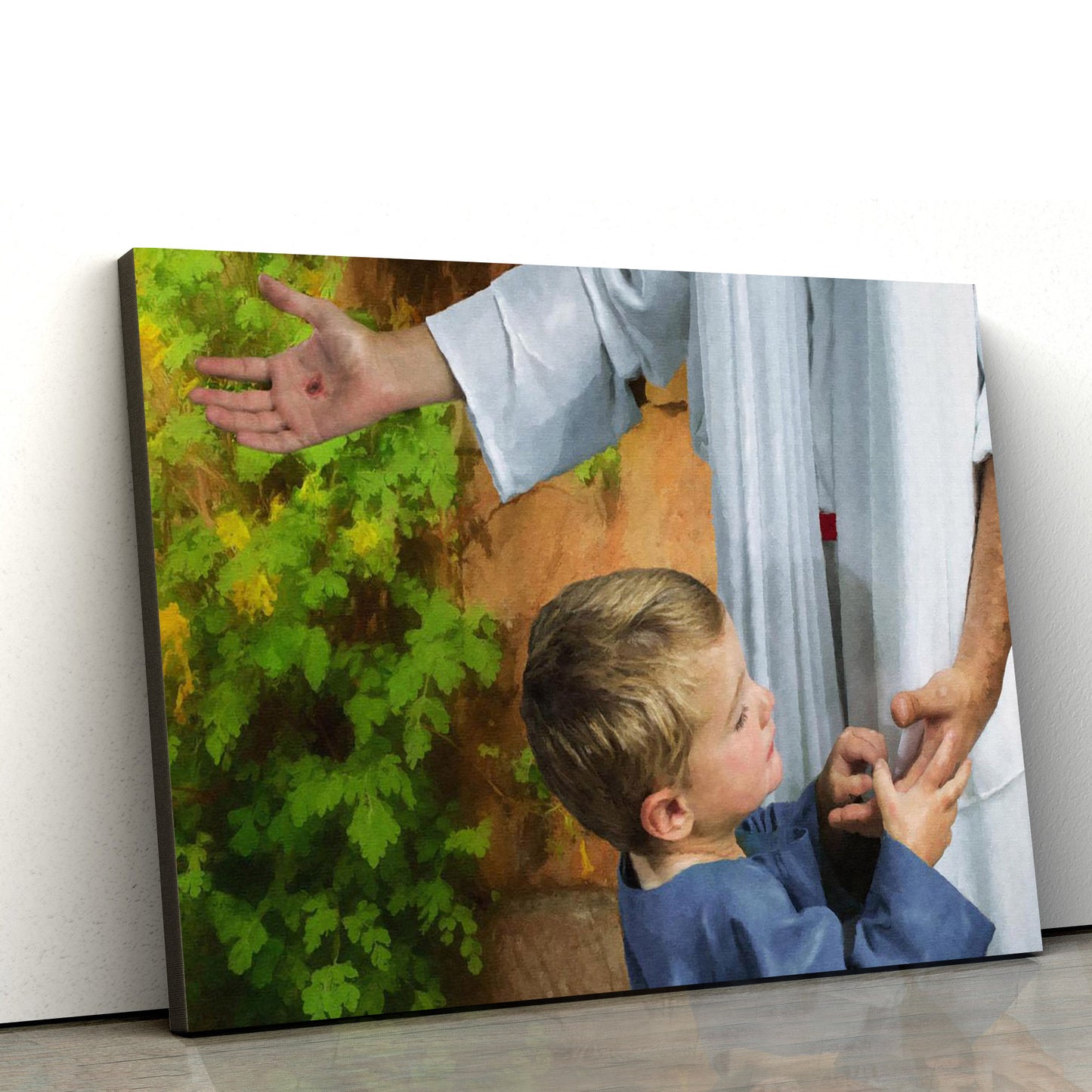 Pictures Of Jesus With Children - His Hands Canvas Wall Art - Christian Wall Decor