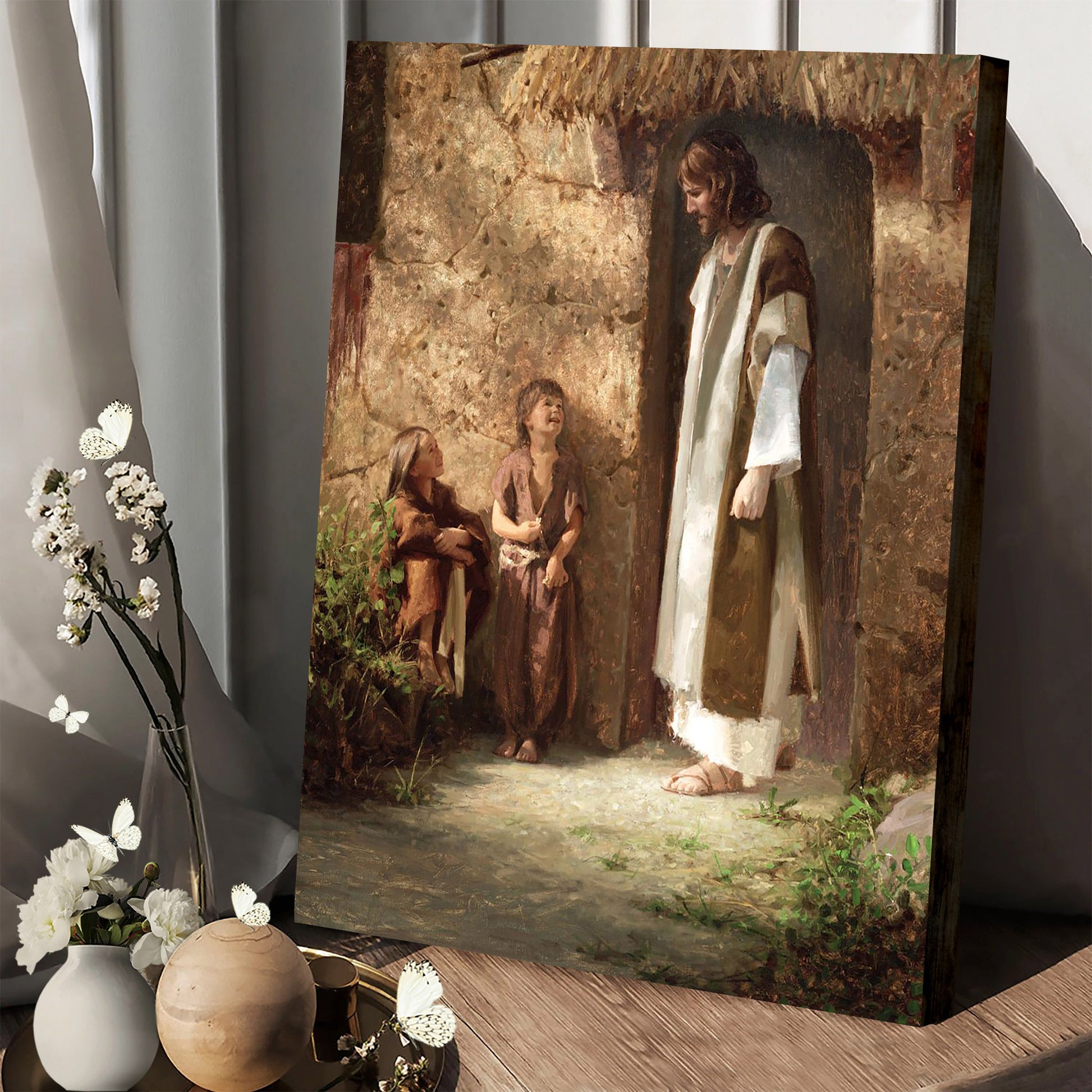 Pictures Of Jesus With Children - True Disciples Portrait Canvas Wall Art - Christian Wall Decor