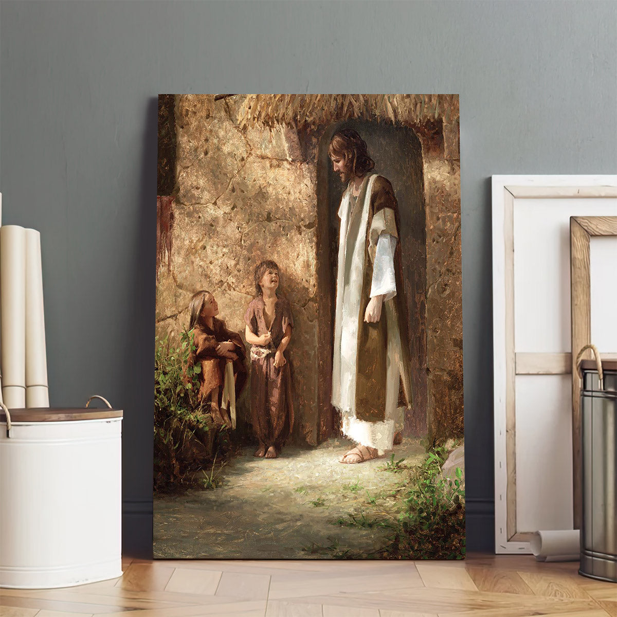 Pictures Of Jesus With Children - True Disciples Portrait Canvas Wall Art - Christian Wall Decor