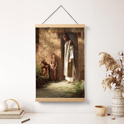 Pictures Of Jesus With Children - True Disciples Portrait Hanging Canvas Wall Art - Christian Wall Decor - Religious Canvas