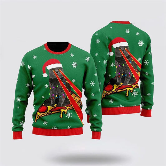 Pizza Cat Christmas Pattern Ugly Christmas Ugly Christmas Sweater For Men And Women, Best Gift For Christmas, Christmas Fashion Winter