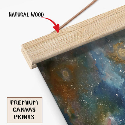 Planets Abstract Painting Hanging Canvas Wall Art - Canvas Wall Decor - Home Decor Living Room