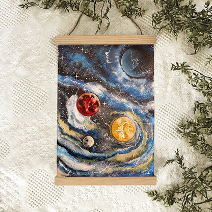 Planets Painting Hanging Canvas Wall Art - Canvas Wall Decor - Home Decor Living Room