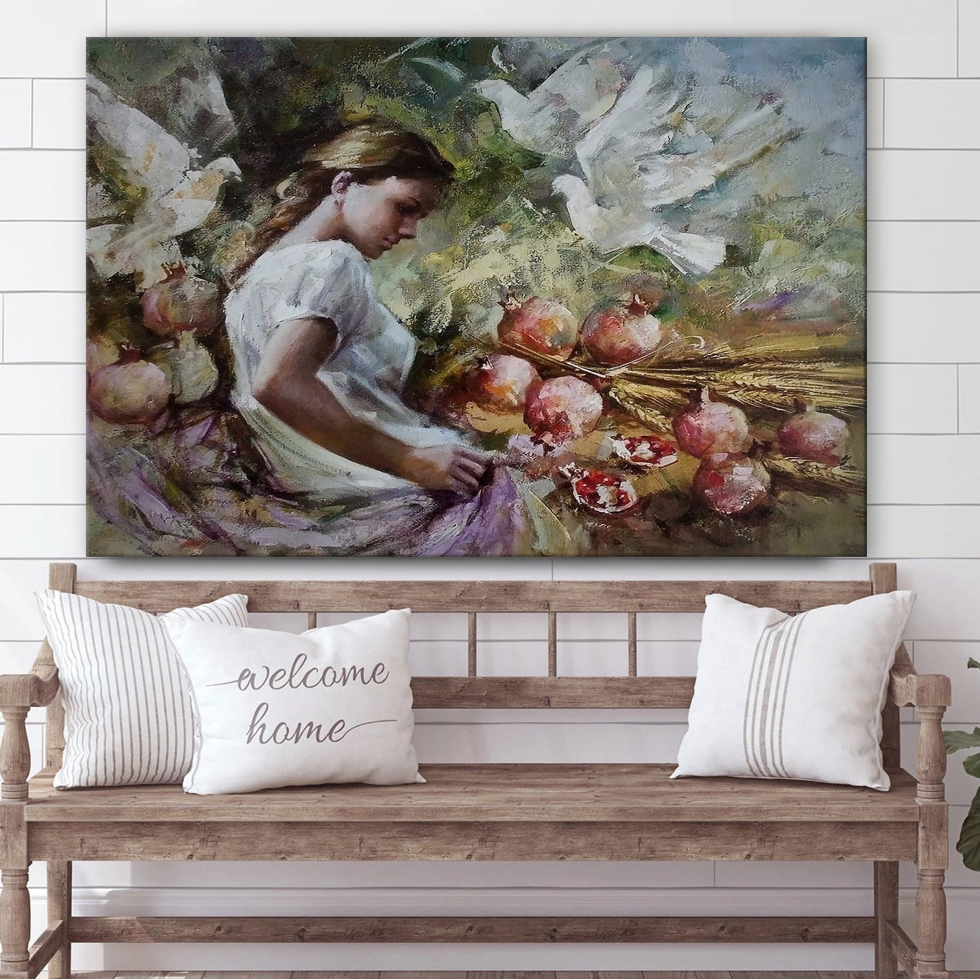 Pomegranates Painting Canvas Wall Art - Canvas Wall Decor - Home Decor Living Room