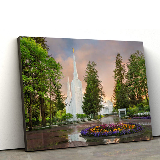 Portland Temple Covenant Path Series Canvas Wall Art - Jesus Christ Picture - Canvas Christian Wall Art