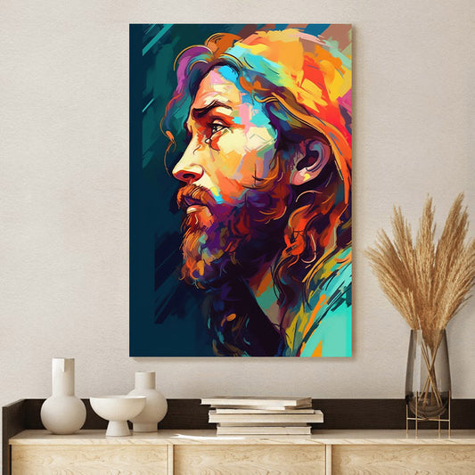 Portrait Jesus Christ - Jesus Canvas Pictures - Christian Wall Art
