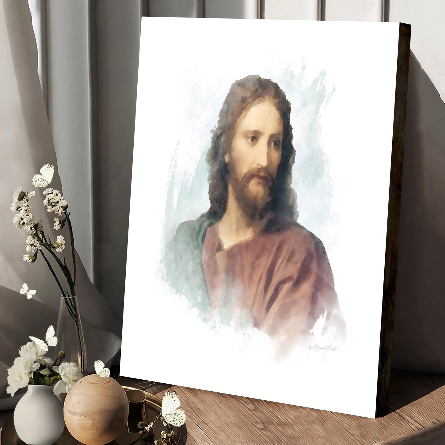 Portrait Of Christ After Heinrich Hoffman - Canvas Pictures - Jesus Canvas Art - Christian Wall Art