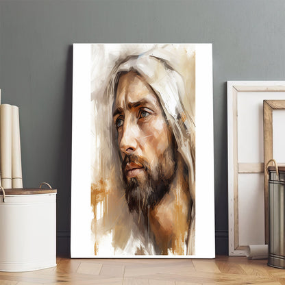 Portrait Of Jesus - Canvas Picture - Jesus Christ Canvas - Christian Wall Art