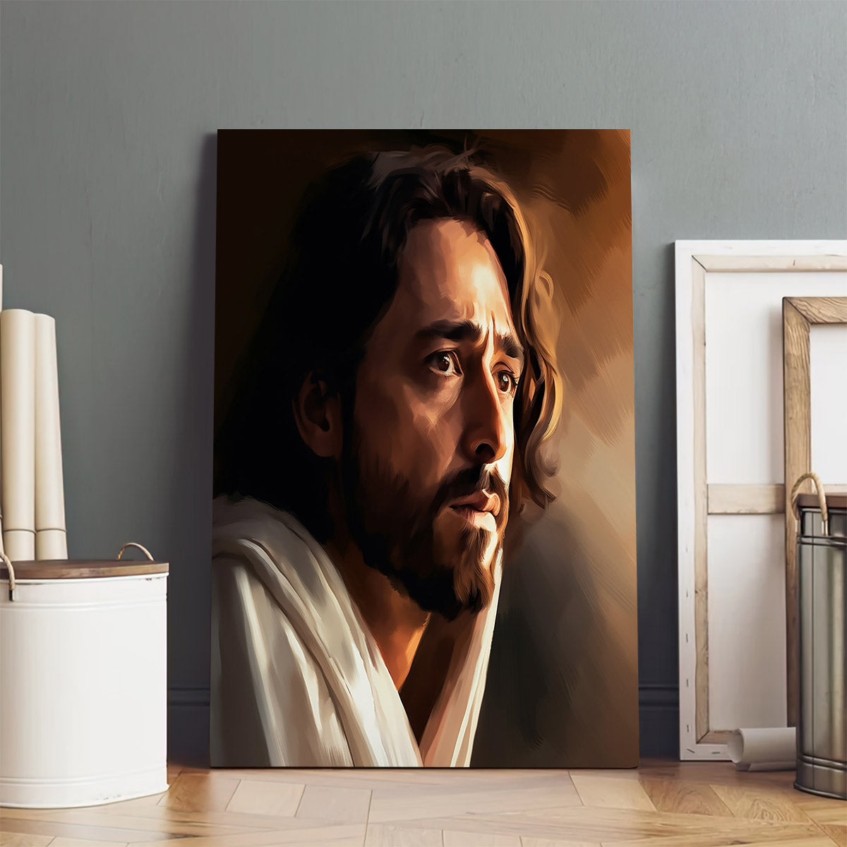 Portrait Of Jesus 1 - Canvas Picture - Jesus Christ Canvas - Christian Wall Art