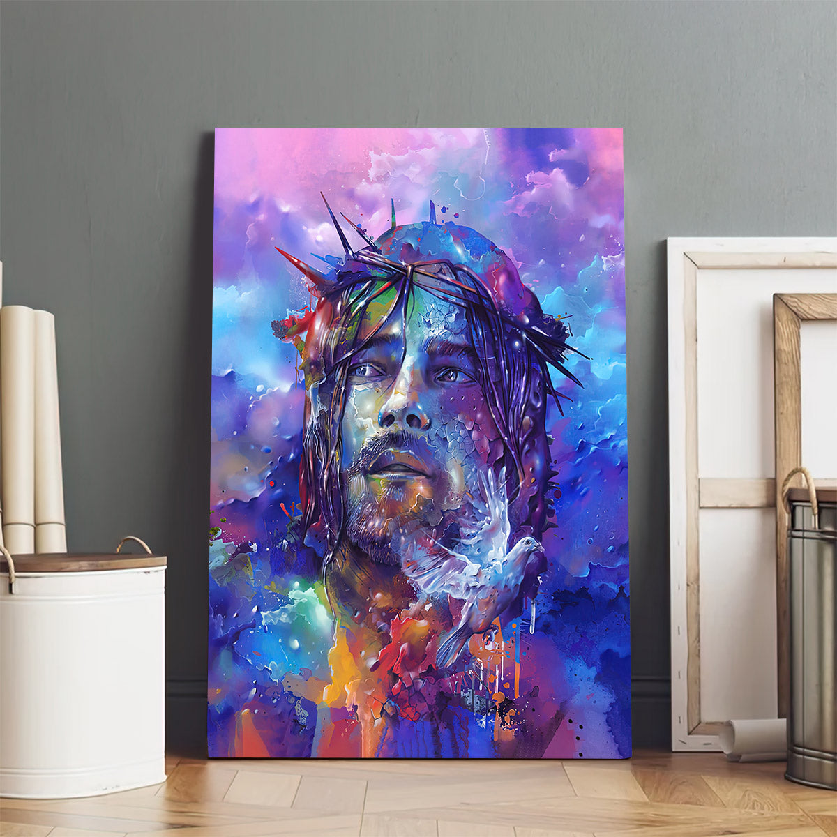 Portrait Of Jesus Canvas Pictures - Jesus Canvas Painting - Christian Canvas Prints