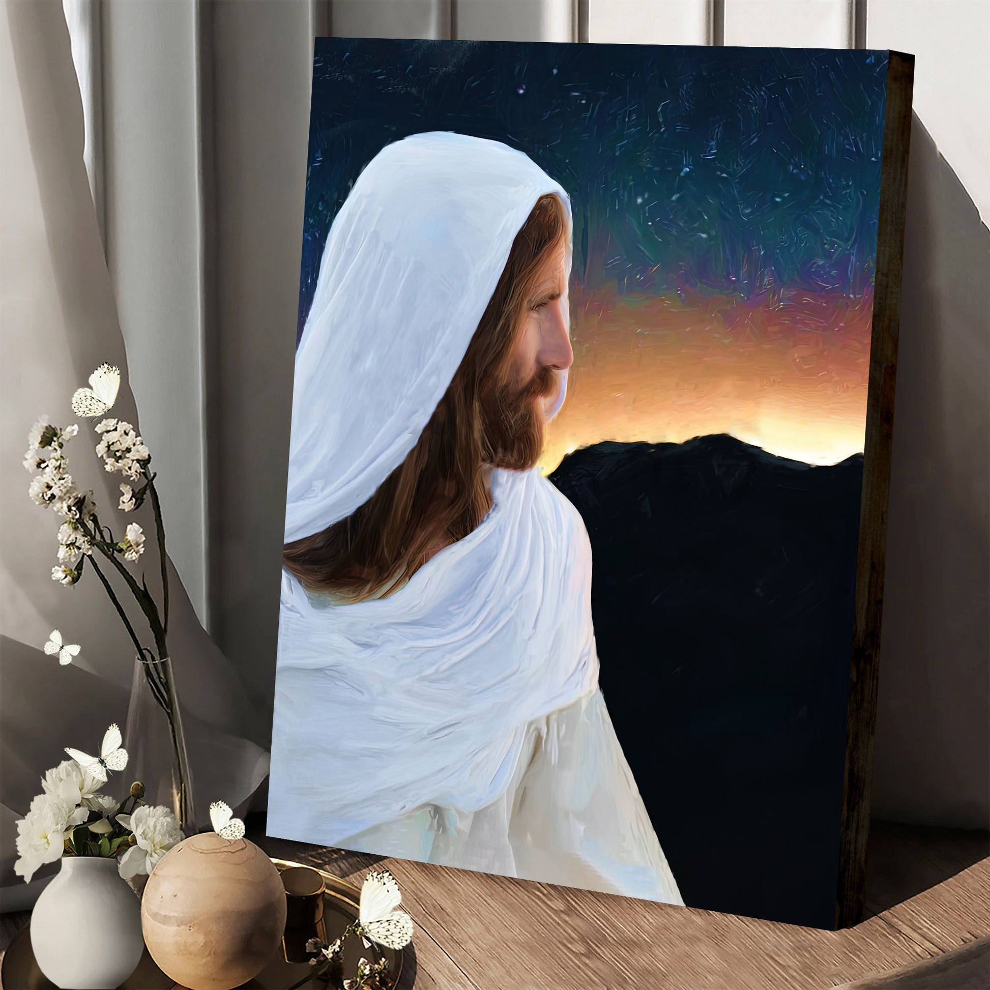 Portrait Of Jesus Canvas Pictures - Jesus Christ Art - Christian Canvas Wall Art - Jesus Pictures