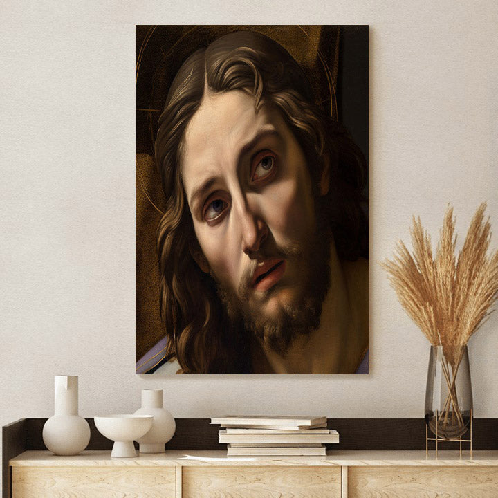 Portrait Of Jesus Christ Art Renaissance Style - Canvas Pictures - Jesus Canvas Art - Christian Wall Art