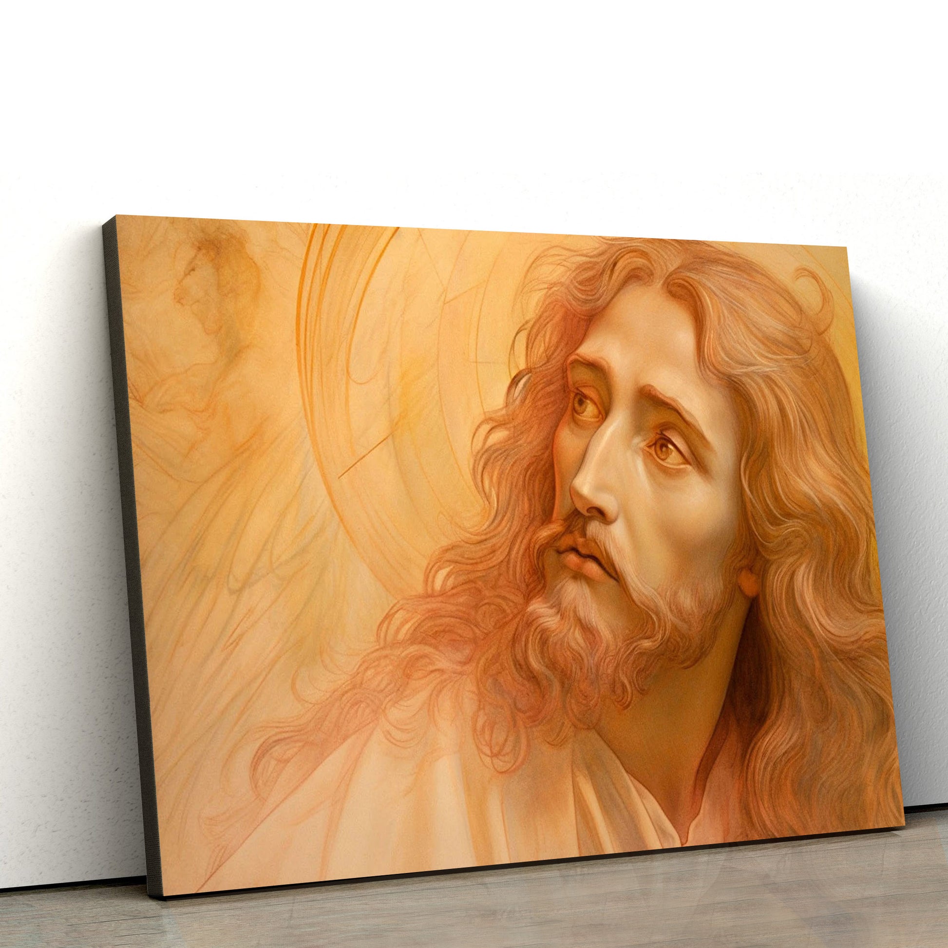 Portrait Of Jesus Christ Art Renaissance Style - Canvas Pictures - Jesus Canvas Art - Christian Wall Art