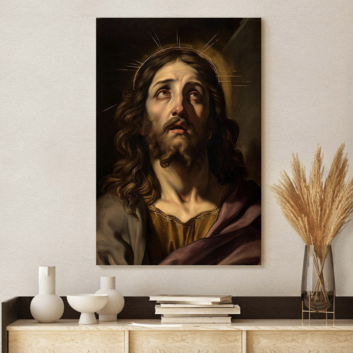 Portrait Of Jesus Christ Art Renaissance Style 1 - Canvas Pictures - Jesus Canvas Art - Christian Wall Art