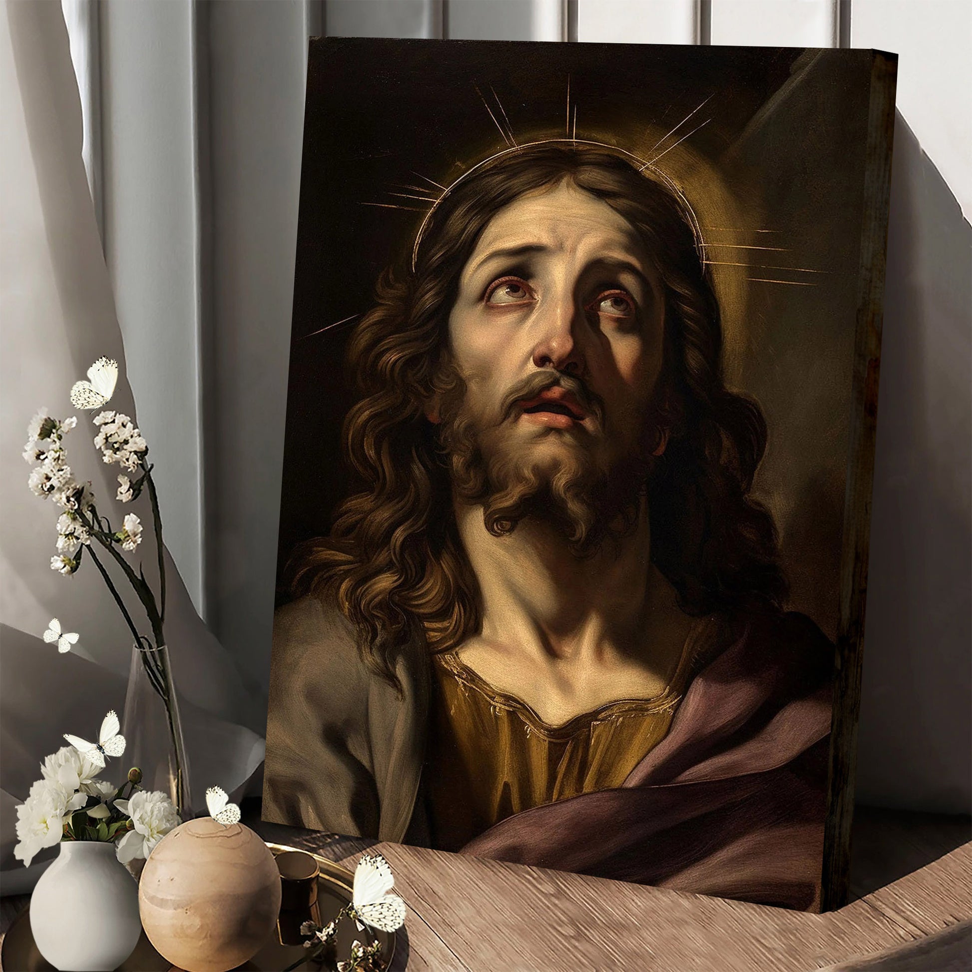 Portrait Of Jesus Christ Art Renaissance Style 1 - Canvas Pictures - Jesus Canvas Art - Christian Wall Art