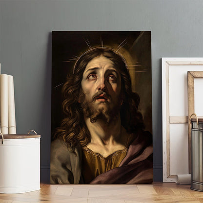 Portrait Of Jesus Christ Art Renaissance Style 1 - Canvas Pictures - Jesus Canvas Art - Christian Wall Art