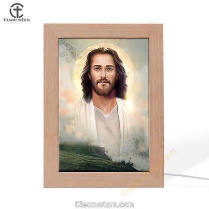 Portrait Of Jesus Frame Lamp Pictures - Jesus Art Prints - Christian Home Decor