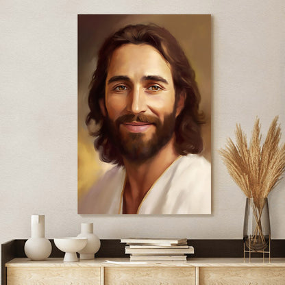 Portrait Of Lord Jesus - Canvas Pictures - Jesus Canvas Art - Christian Wall Art