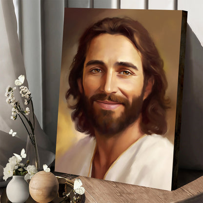Portrait Of Lord Jesus - Canvas Pictures - Jesus Canvas Art - Christian Wall Art