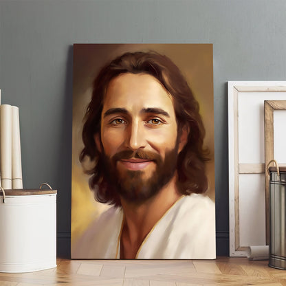 Portrait Of Lord Jesus - Canvas Pictures - Jesus Canvas Art - Christian Wall Art