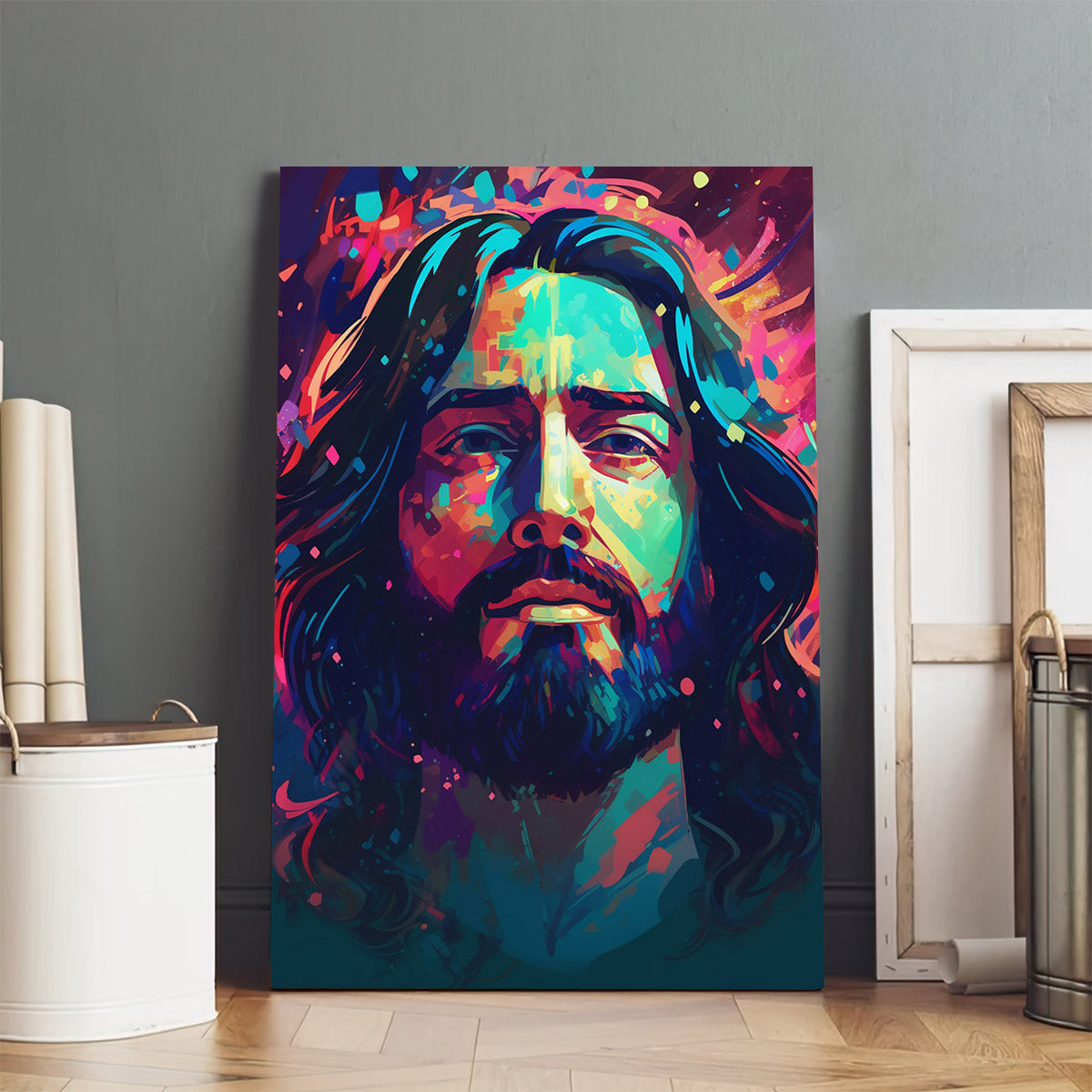 Portrait Of The Jesus Portrait - Jesus Canvas Pictures - Christian Wall Art