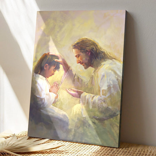 Prater Of Love - Jesus And Child - Jesus Canvas Poster - Jesus Wall Art -  Gift For Christian - Ciaocustom